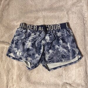 XS Under Armour Women's Blue Tie-Dye Shorts